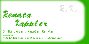 renata kappler business card